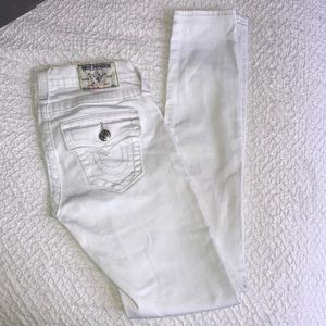 True Religion white jeans